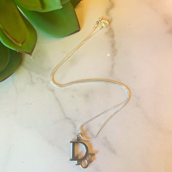 Dior Jewelry - Authentic Silver Dior Zipper Charm on Sterling Silver Snake Chain Necklace